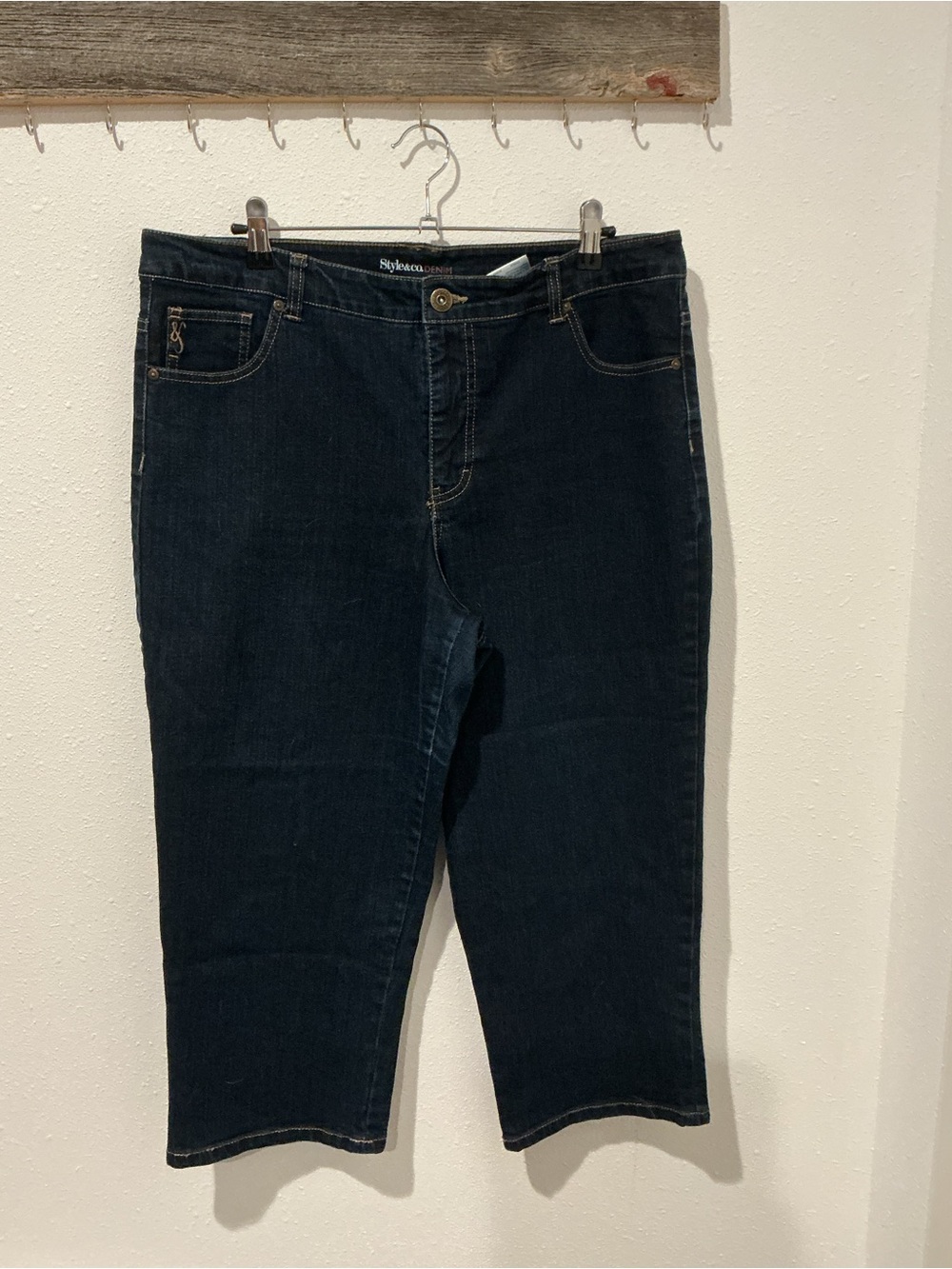 Style & Co. Dark Indigo Cropped Jeans